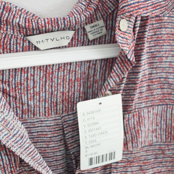 Anthropologie x 11•1• Tylho Button Front Shirt Dress / Tunic Size Small - NEW - Picture 5 of 8